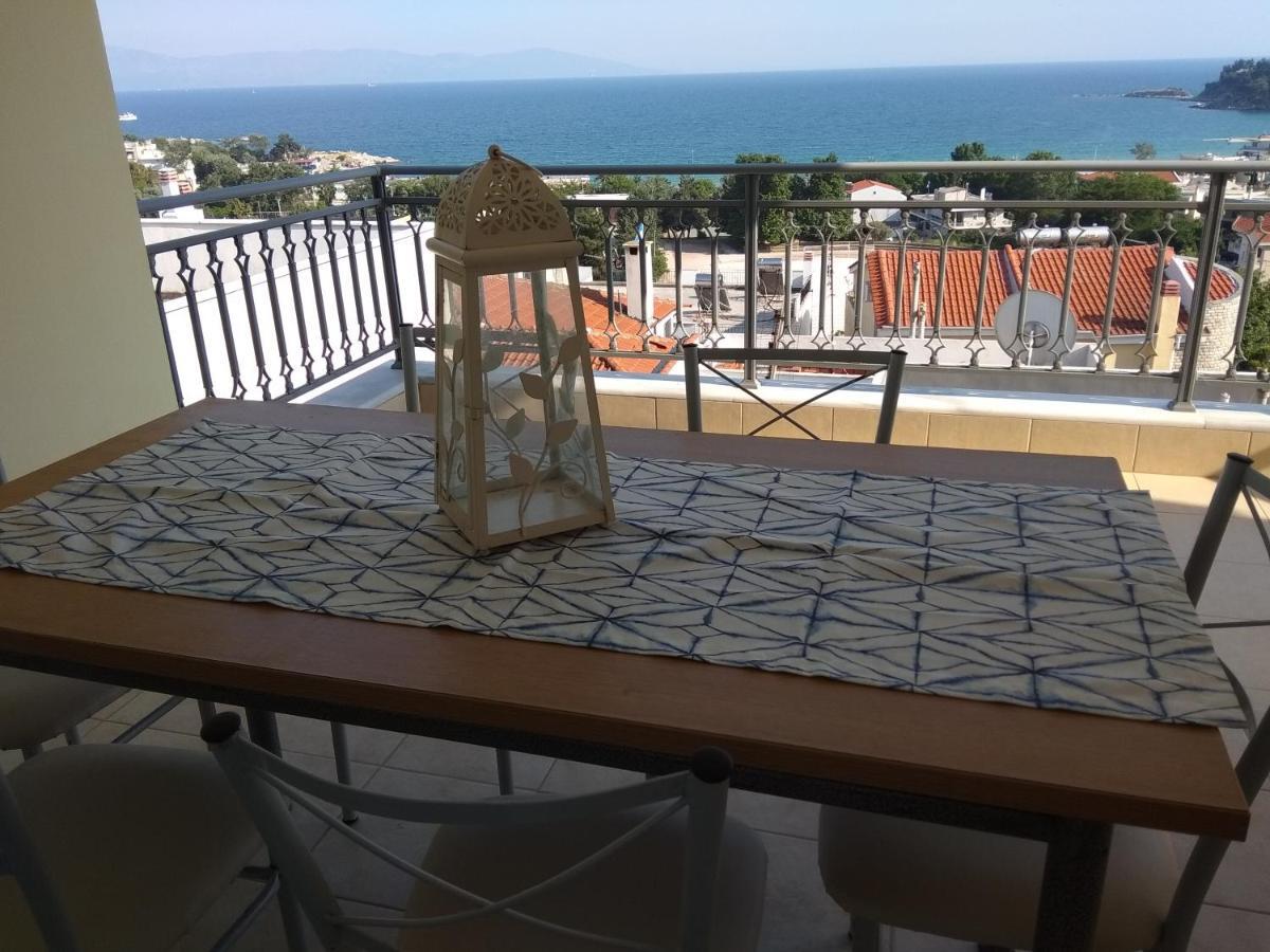 Great Sea View Apartment Kavala Exterior foto