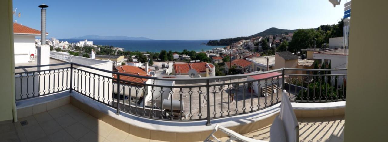 Great Sea View Apartment Kavala Exterior foto